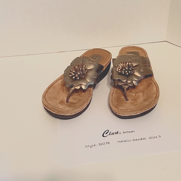 Clarks Shoes - Clarks artisan Metalic Sandals
